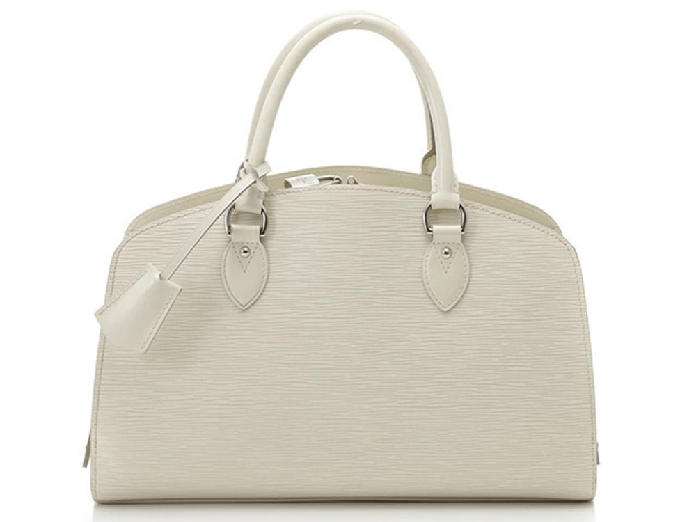 LOUIS VUITTON Pont Neuf Handbag Epi Ivory White